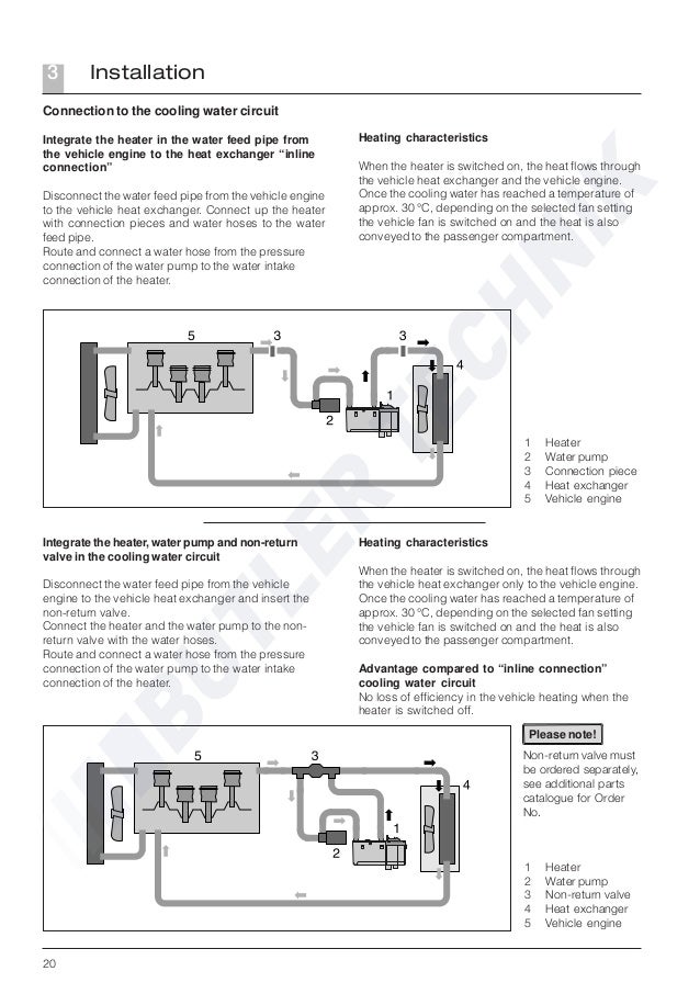 Eberspacher Hydronic B4WSC Technical Overview Document and Instructio…