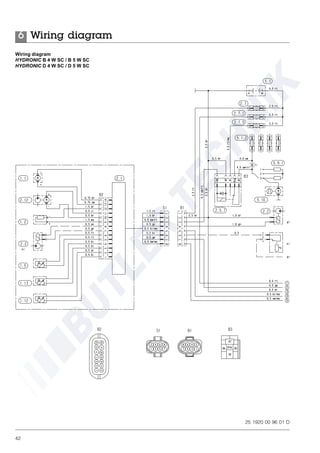 42
Wiring diagram
HYDRONIC B 4 W SC / B 5 W SC
HYDRONIC D 4 W SC / D 5 W SC
25 1920 00 96 01 D
Wiring diagram6
 