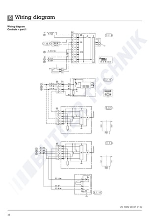 44
Wiring diagram
Controls – part 1
25 1920 00 97 01 C
Wiring diagram6
 
