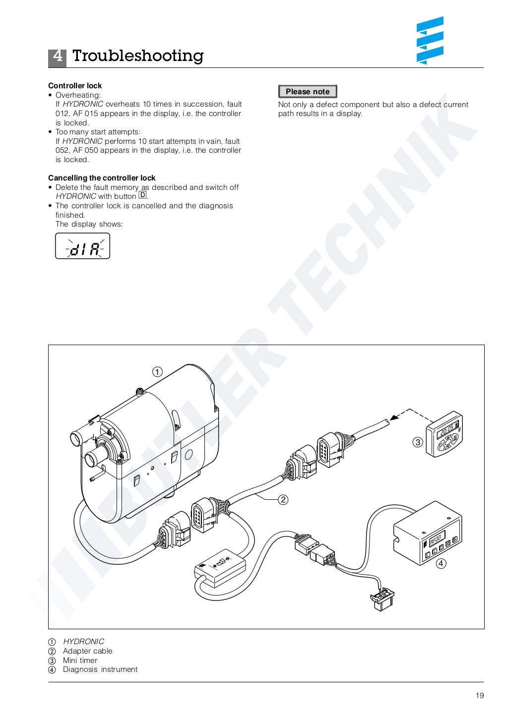 Eberspacher Hydronic B4WSC Workshop Manual
