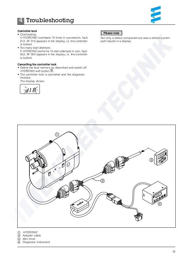 Hydronic b4wsc распиновка разъема