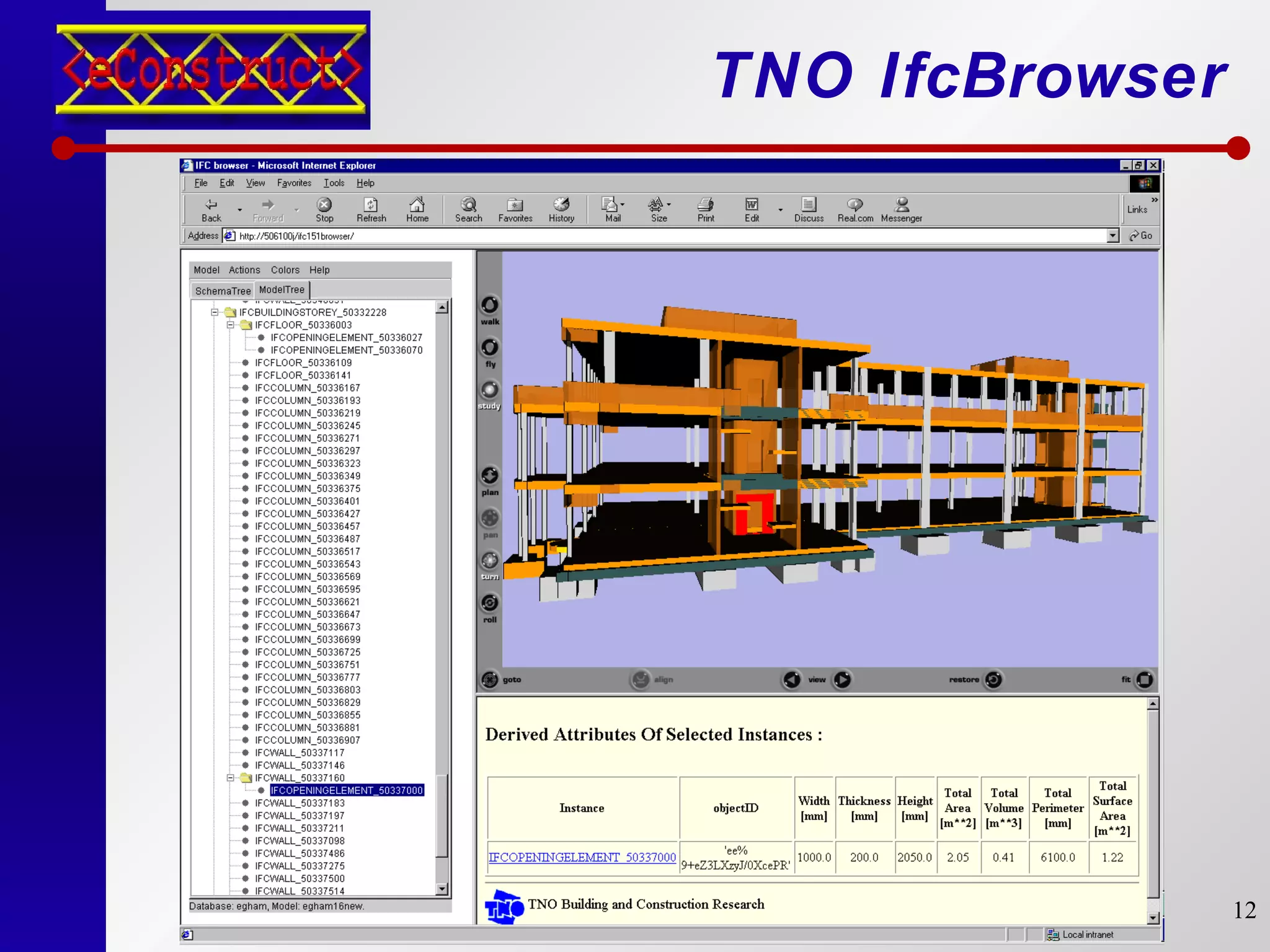 TNO IfcBrowser 