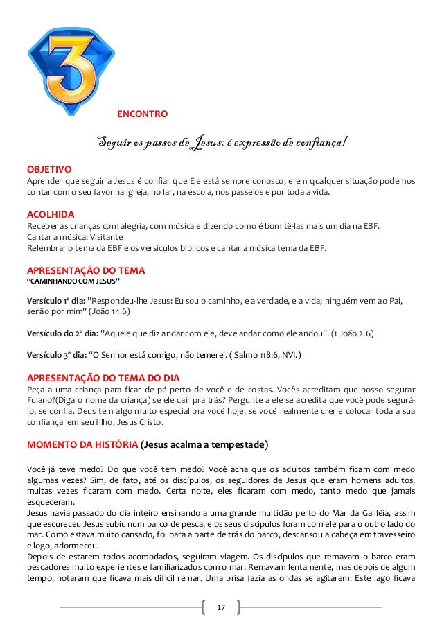 ebf caminhando com jesus