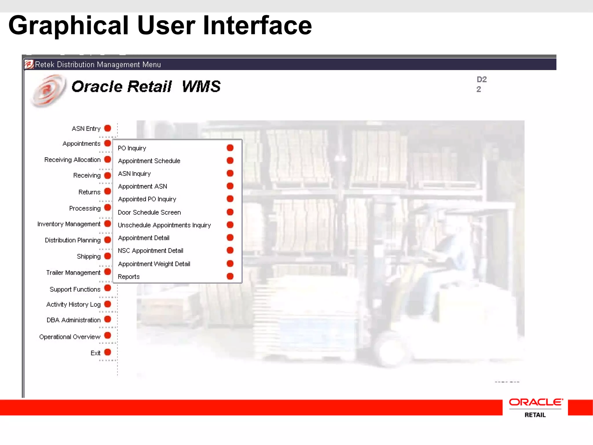 Graphical User Interface
 