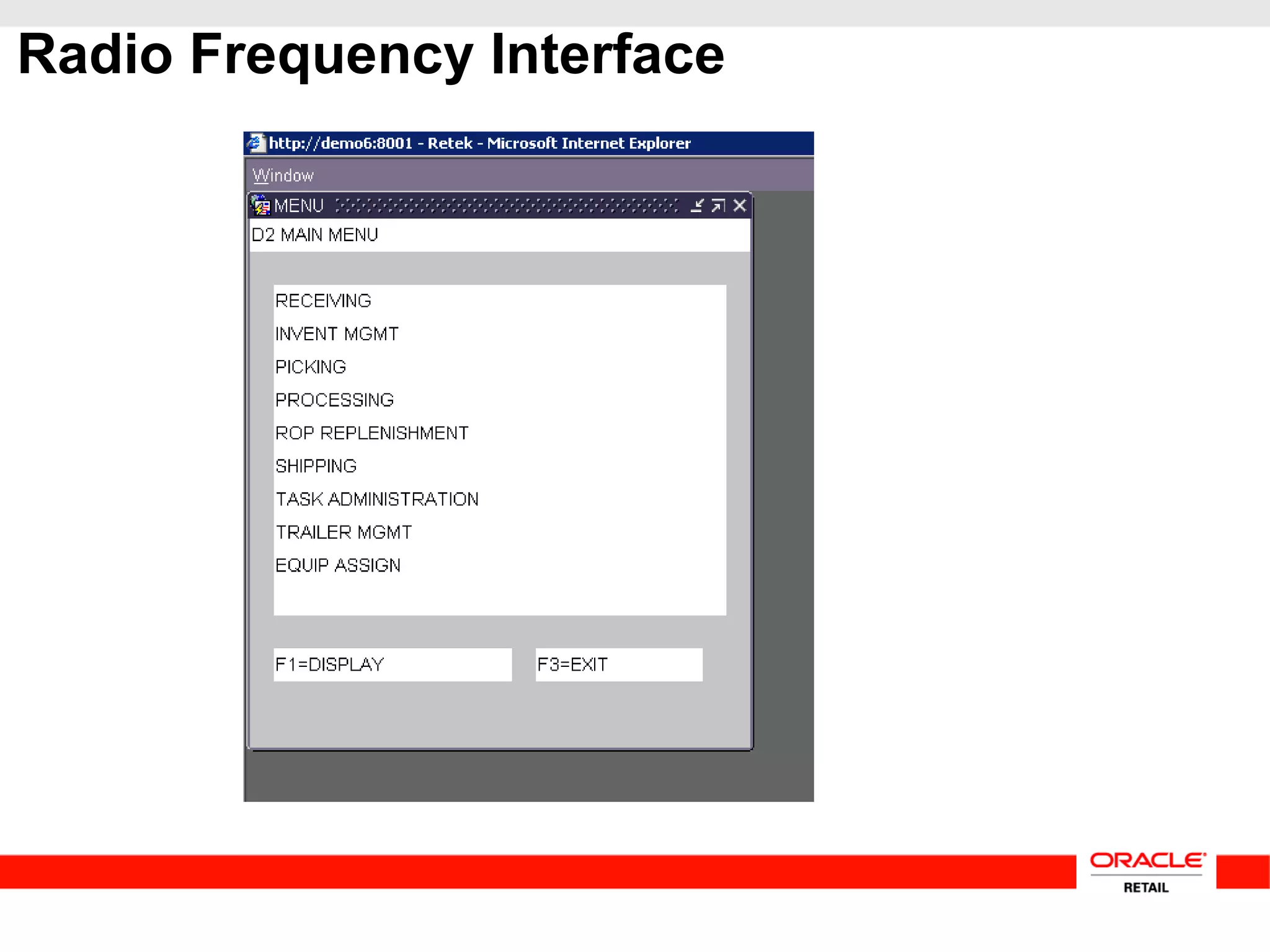 Radio Frequency Interface
 