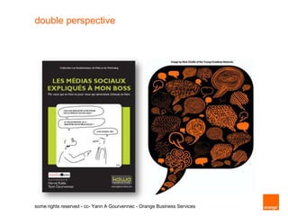 creative commons noticeThis workislicensedunder the Creative Commons Attribution-Noncommercial-ShareAlike 3.0 License. To view a copy of thislicense, visithttp://creativecommons.org/licenses/by-nc-sa/3.0/  or send a letter to Creative Commons, 543 Howard Street, 5th Floor, San Francisco, California, 94105, USA.You are allowed to use one or all the slides/images containedwithinthispresentationprovidedyouquote the author and the source of this information (http://orange.com) )  You are alsowelcome to recommendthiswebsite to yourfriends and colleagues and to invite them to register to our free newsletter (http://orange.com) some rights reserved - cc- Yann A Gourvennec - Orange
