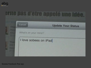 Soobee Facebook iPad app
 