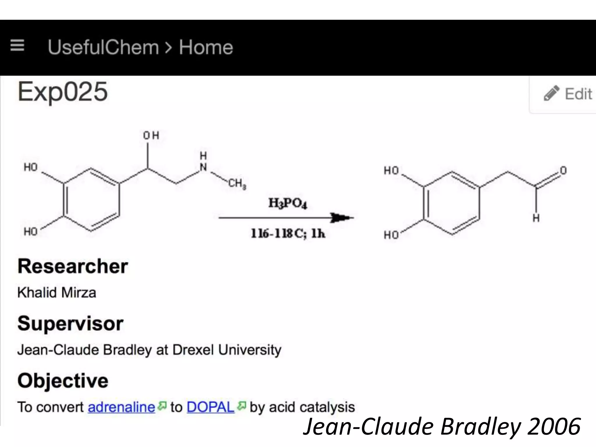 Jean-Claude Bradley 2006
 