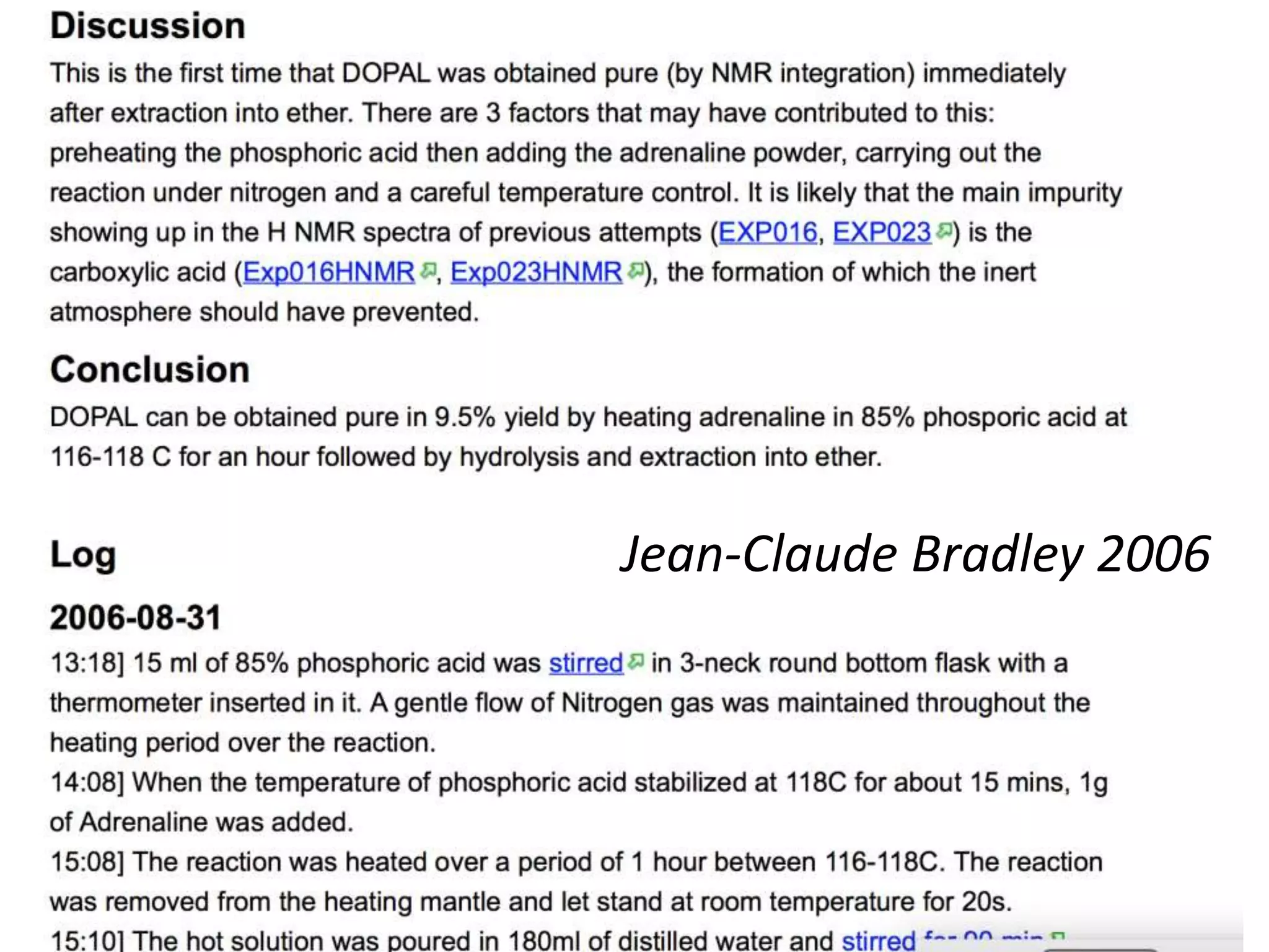 Jean-Claude Bradley 2006
 