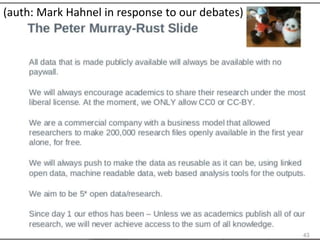 (auth: Mark Hahnel in response to our debates)
 