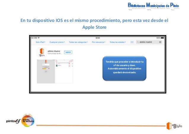 EBiblio en las Bibliotecas de Pinto