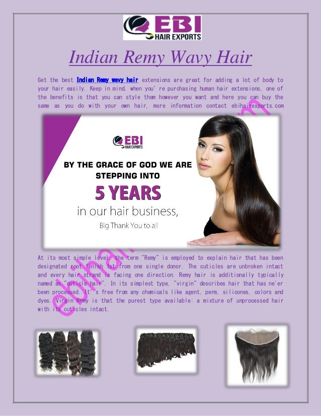Best Indian Remy Wavy Hair Ebi Hair Exports