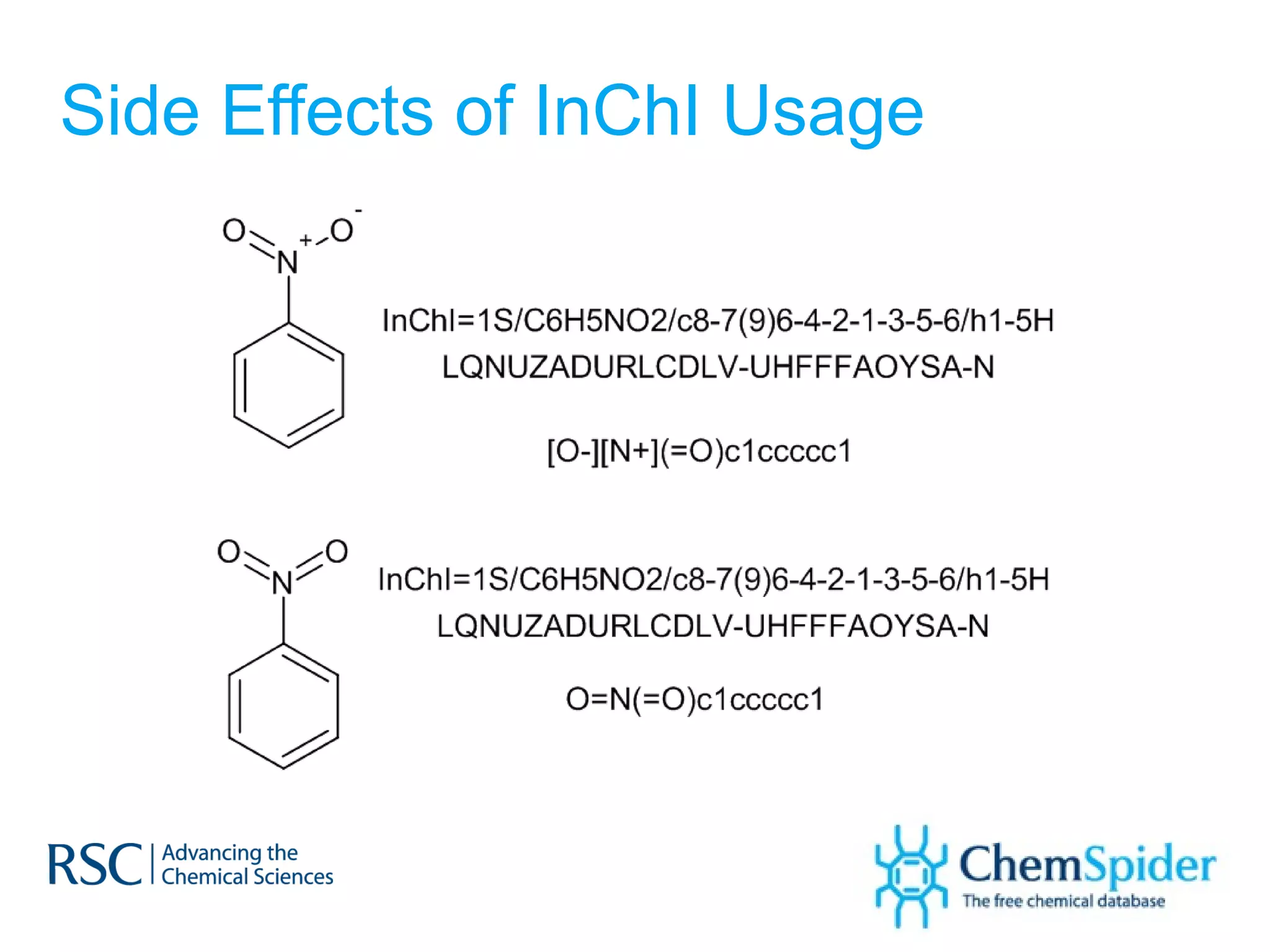 Side Effects of InChI Usage 
