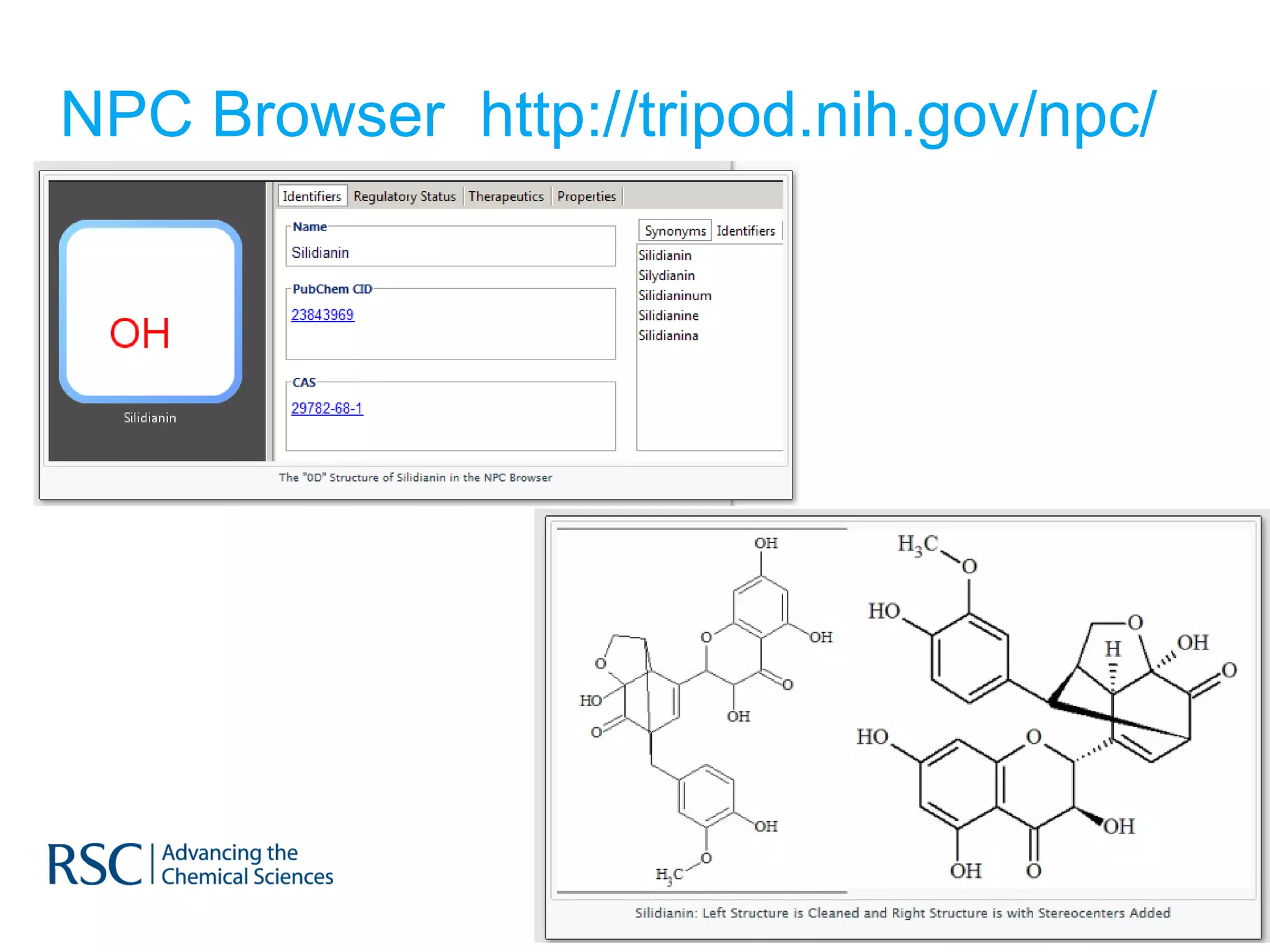 NPC Browser  http://tripod.nih.gov/npc/ 