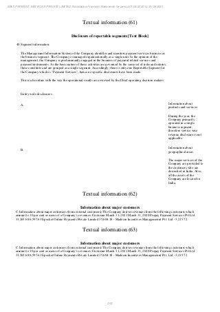 Ebix Payment Services Private Limited Fiscal Year End 2021 Financial Statements