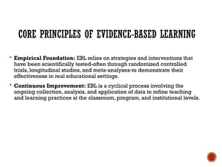 Evidence based learning to achieve .pptx