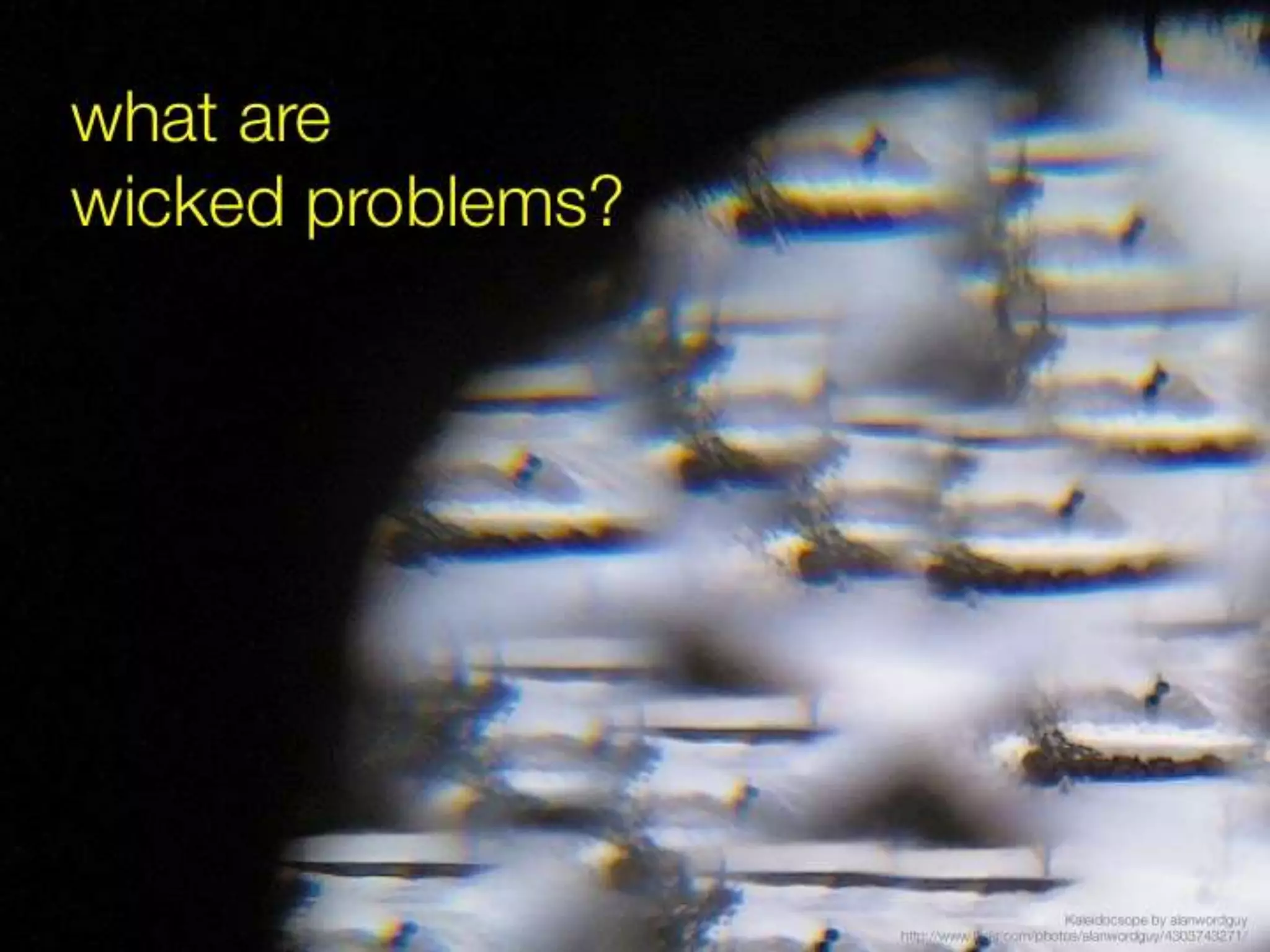 Redesigning evidence based practice for wicked problems