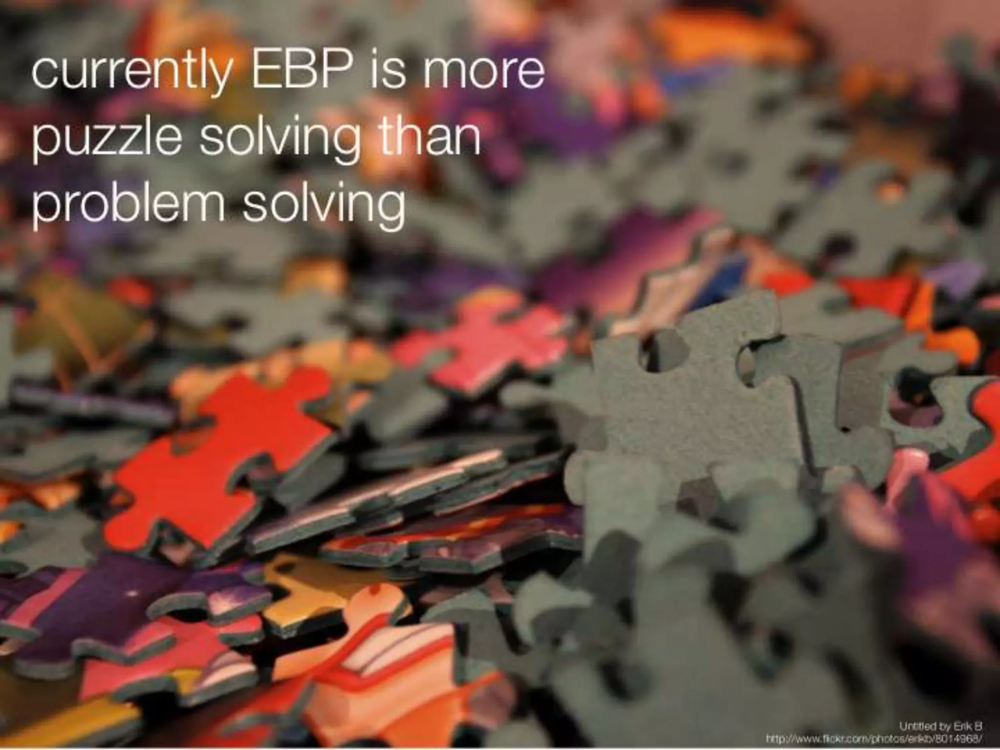 Redesigning evidence based practice for wicked problems