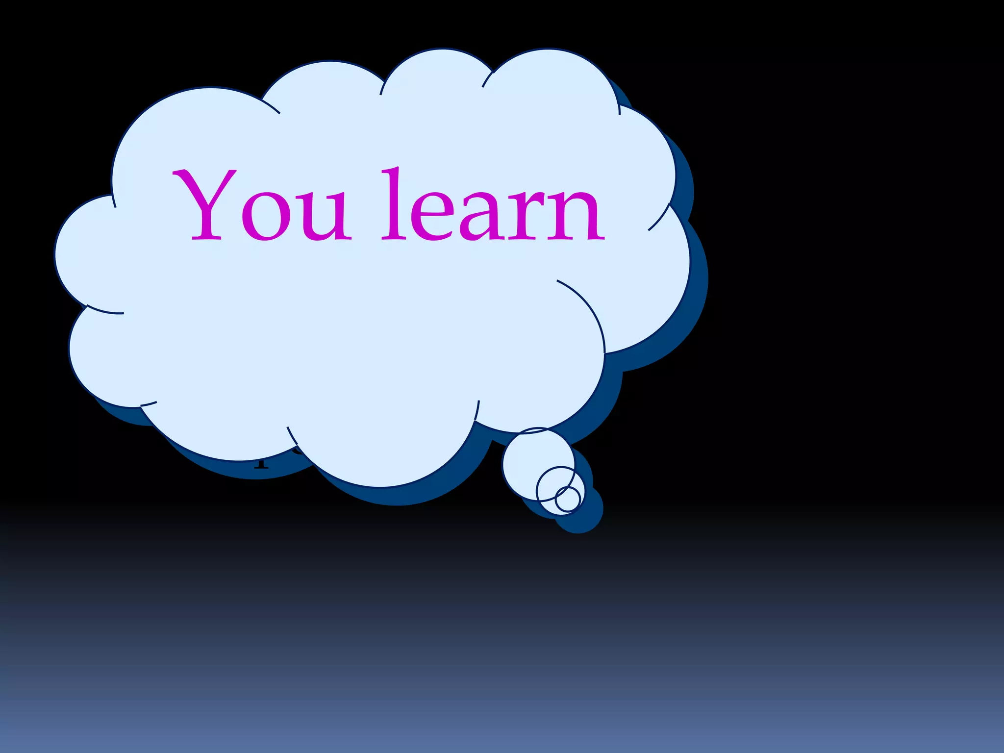 You the
 RSS is learn
  vehicle for
delivering blog
     posts
 