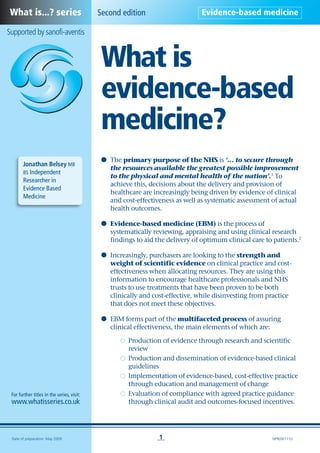 Evidence based medicine | PDF