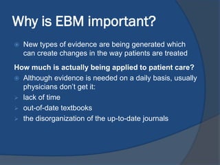 Introduction to Evidence Based Medicine (EBM) | PDF