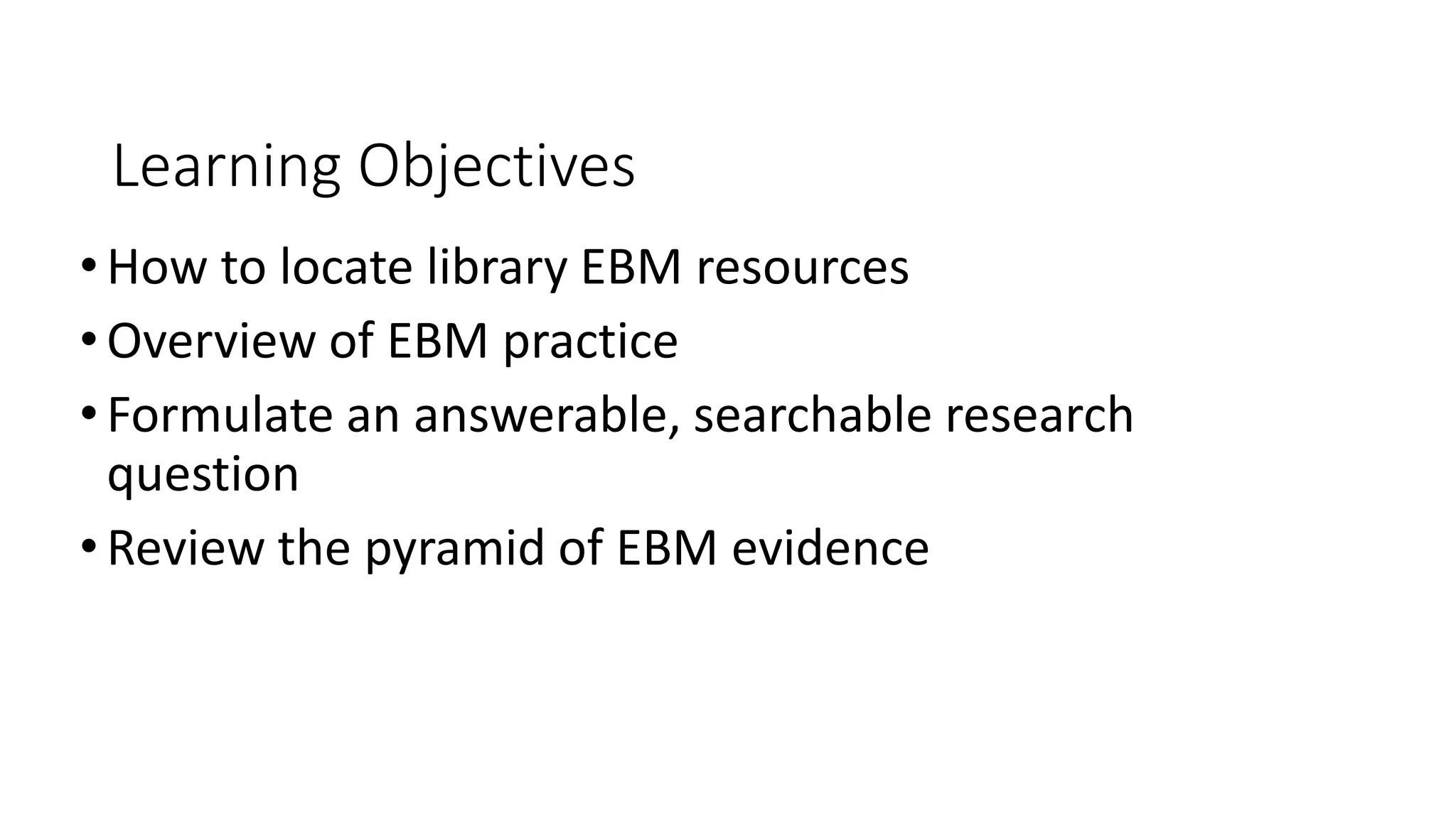 Evidence-Based Practice Introduction | PPTX