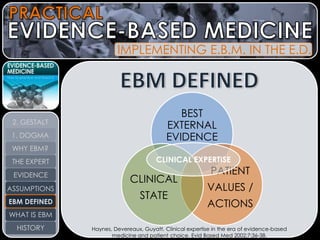 Evidence-Based Medicine: Overview | PPTX