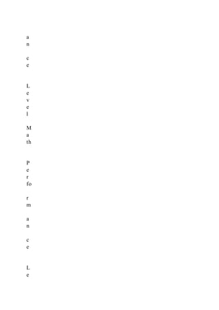 a
n
c
e
L
e
v
e
l
M
a
th
P
e
r
fo
r
m
a
n
c
e
L
e
 