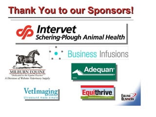 Thank You to our Sponsors! 
