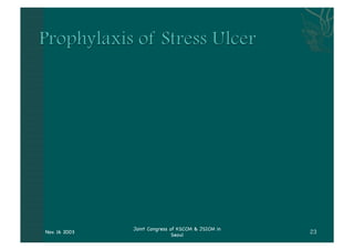 Joint Congress of KSCCM & JSICM in
Nov. 16 2003
                               Seoul
 