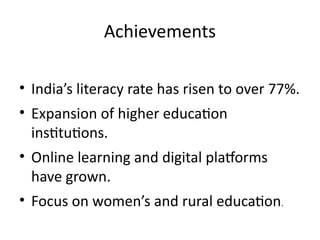 ppt on education system of india 10th.pptx