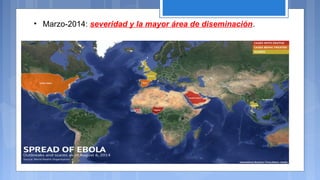 • Marzo-2014: severidad y la mayor área de diseminación.
 