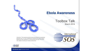 Ebola Awareness in Africa 