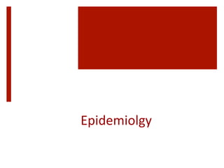 Epidemiolgy	
 
 