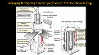 Packaging & Shipping Clinical Specimens to CDC for Ebola Testing
 