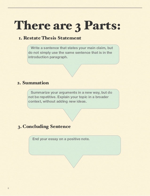 Components of a dissertation