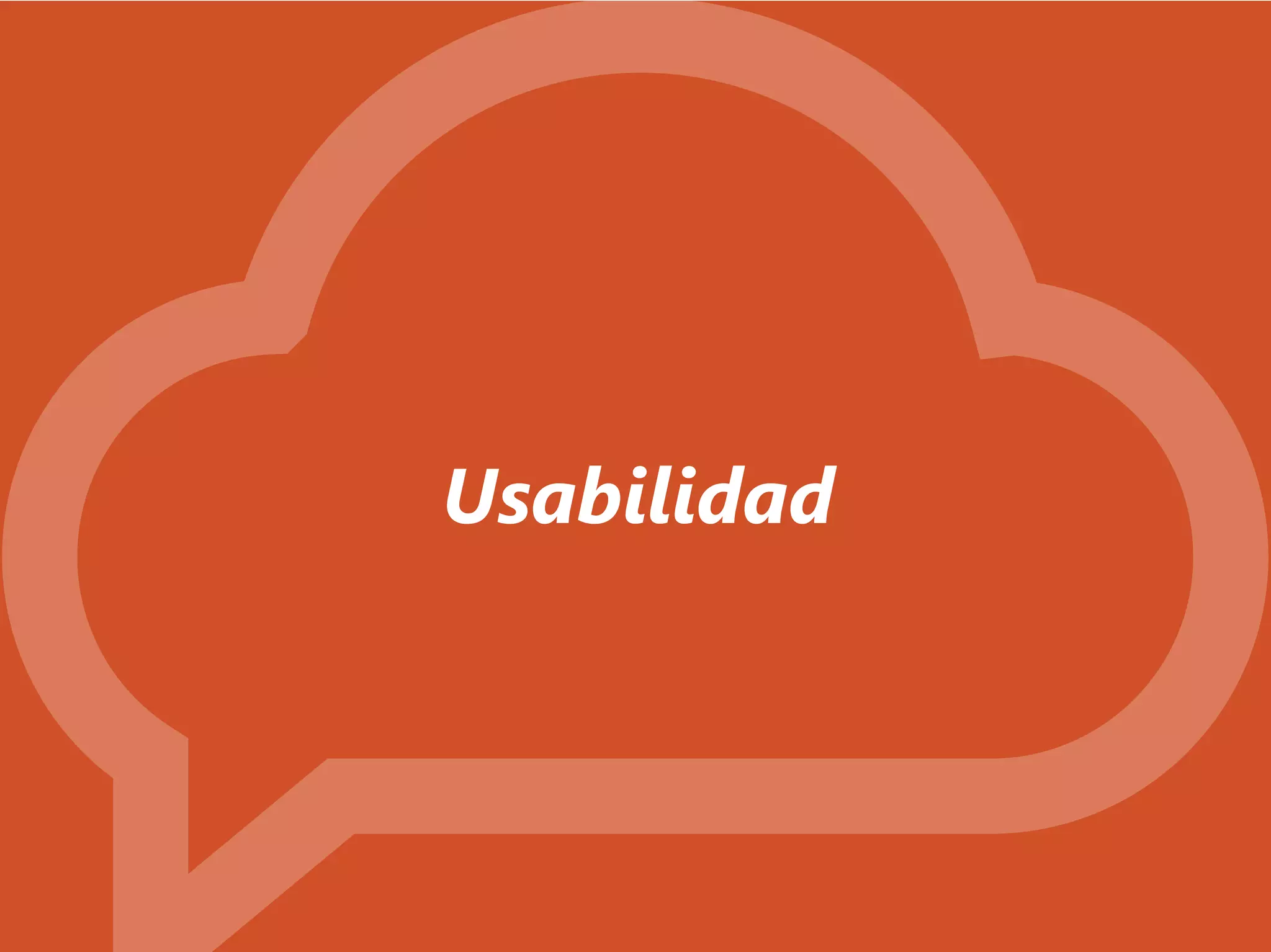 Síguenos en
Usabilidad
 