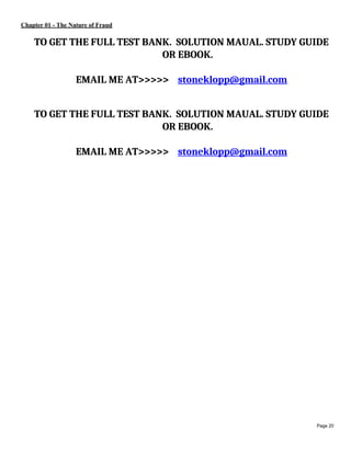 Ebook. Solution Manual and Test Bank for Fraud Examination, 7th Edition ...