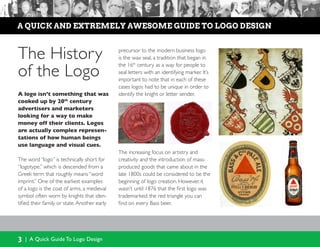 A quick and extremely awesome guide to logo design | PPT