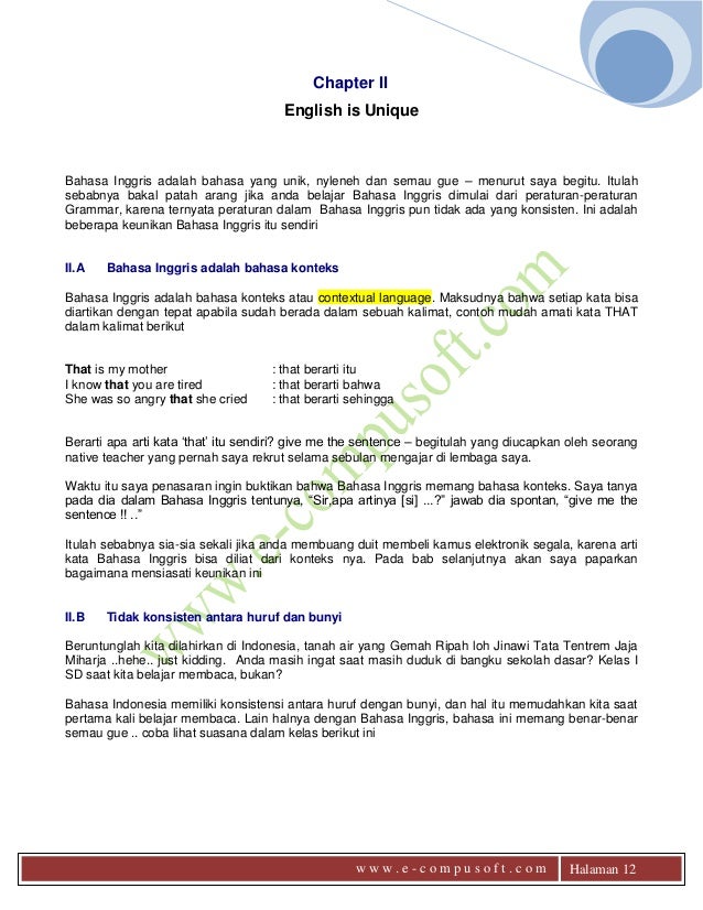 Ebook Belajar Bahasa Inggris Dengan Mudah