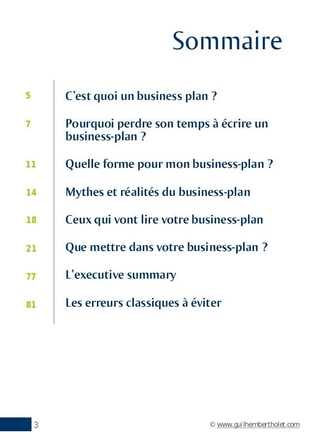livre de business plan pdf