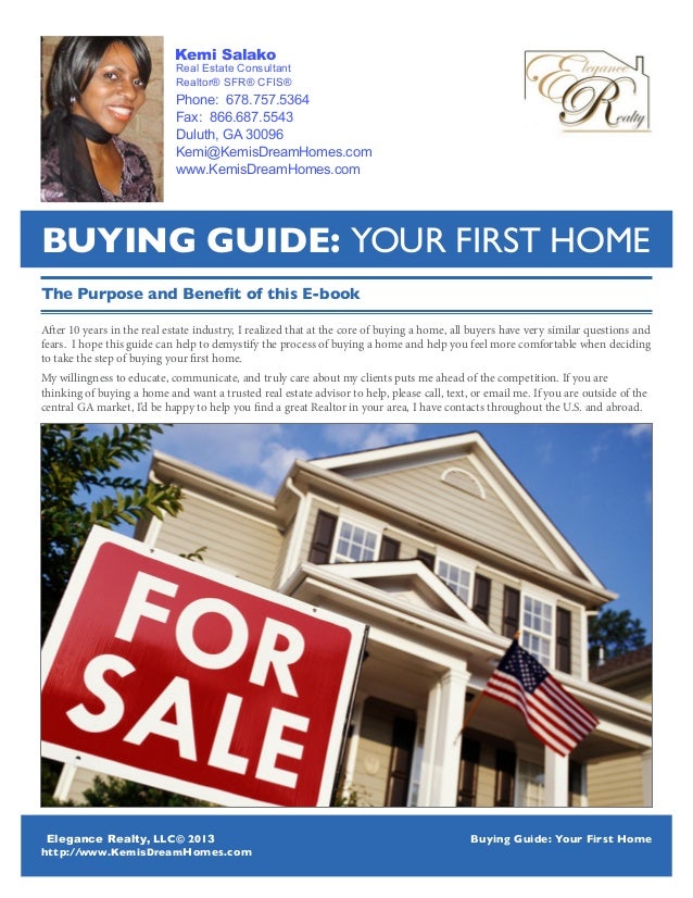 EBook Buying Guide Your First Home