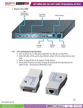 Tài liệu CCNA - Lưu hành nội bộ | PDF