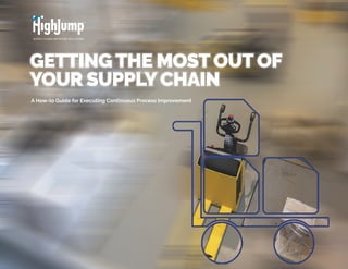 GETTING THE MOST OUT OF
YOUR SUPPLYCHAIN
A How-to Guide for Executing Continuous Process Improvement
 