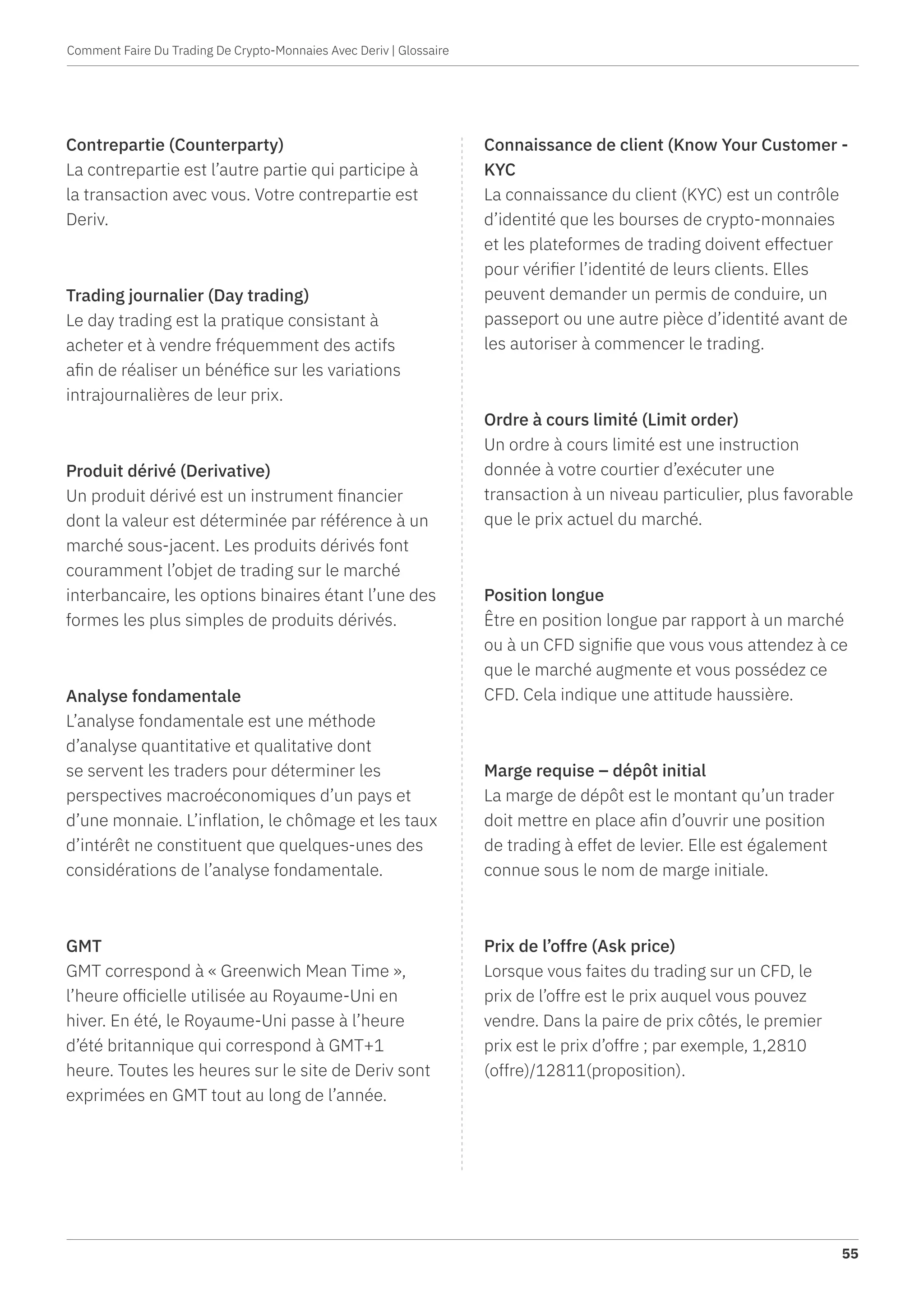 Comment faire du Trading De Crypto-Monnaies avec Deriv by Vince Stanzione |  PDF