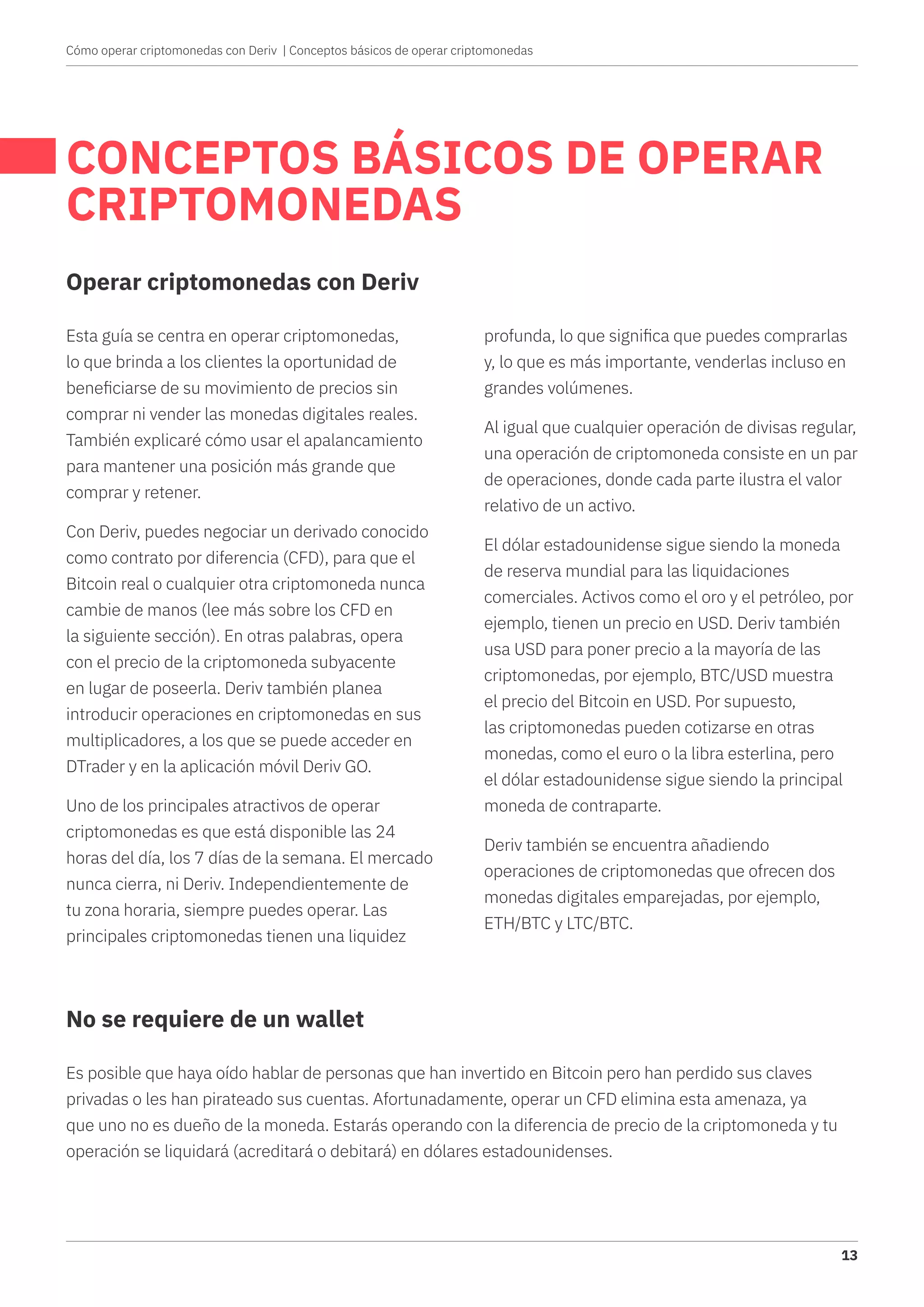 Cómo operar criptomonedas con Deriv.com