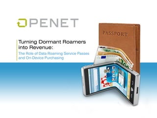 Turning Dormant Roamers 
into Revenue: 
The Role of Data Roaming Service Passes 
and On-Device Purchasing 
 
