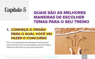 Continuando com a discursiva do candidato, vamos dar uma olhada no segundo e 
terceiro parágrafos escritos por ele. 
Para que um país funcione bem, é necessário um planejamento de ações 
e investimento nos vários componentes da nação. São necessárias, por 
exemplo, ações cujo objetivo seja o desenvolvimento local e regional, 
em vários níveis: políticas de proteção ao meio ambiente, visando à 
preservação ecológica e ao manejo correto de resíduos, para que haja 
menos problemas relacionados à má-preservação ambiental; políticas 
voltadas ao crescimento econômico, para que haja a criação de 
empregos; melhoria na distribuição de renda e consequente diminuição 
da pobreza; políticas focadas na educação, tanto em relação aos níveis 
básicos, quanto à formação de mão-de-obra especializada e capacitada 
para atender aos requisitos do mercado; e políticas de cunho urgente, 
imediatistas e temporárias, para lidar com os problemas mais cruciais. 
Tema: Papel do Estado 
em face da crise econômica mundial. 
ɡɡ Segundo tópico: políticas 
públicas implementadas pelo 
governo brasileiro para a redução 
das desigualdades sociais e 
econômicas; [3,50 pontos] 
Quer mais conteúdo de qualidade para te ajudar em seu concurso? www.esquemaria.com.br 48/68 
 