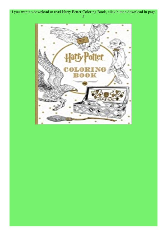 Download Ebook Download Harry Potter Coloring Book For Ipad