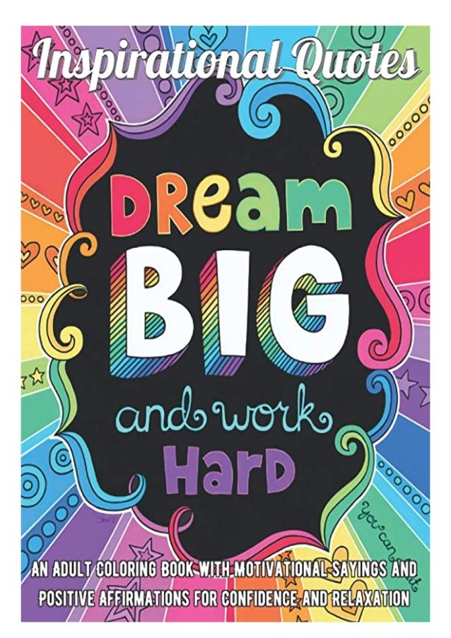 Ebook Download Inspirational Quotes Coloring Book An Adult Coloring B